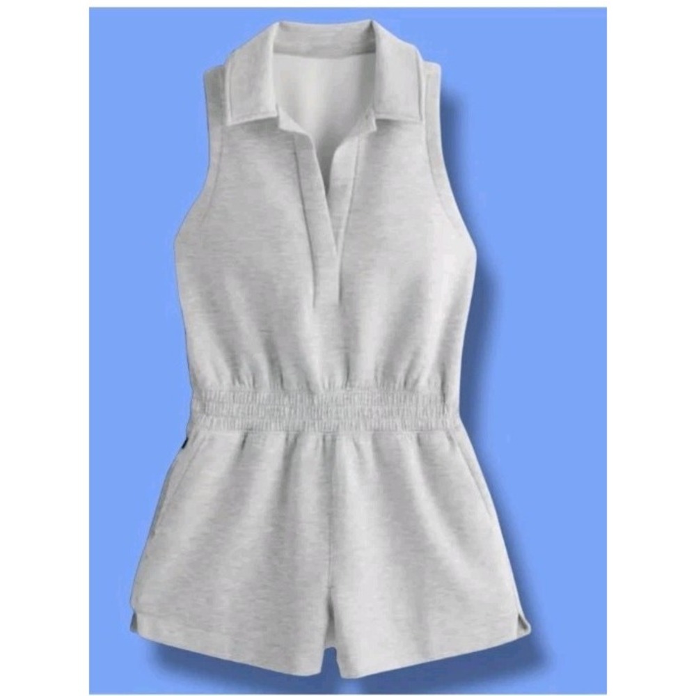 NEW! YPB neoKNIT Romper In Heather Grey